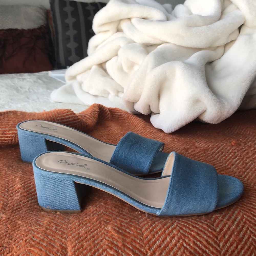 Light Blue Short Heels